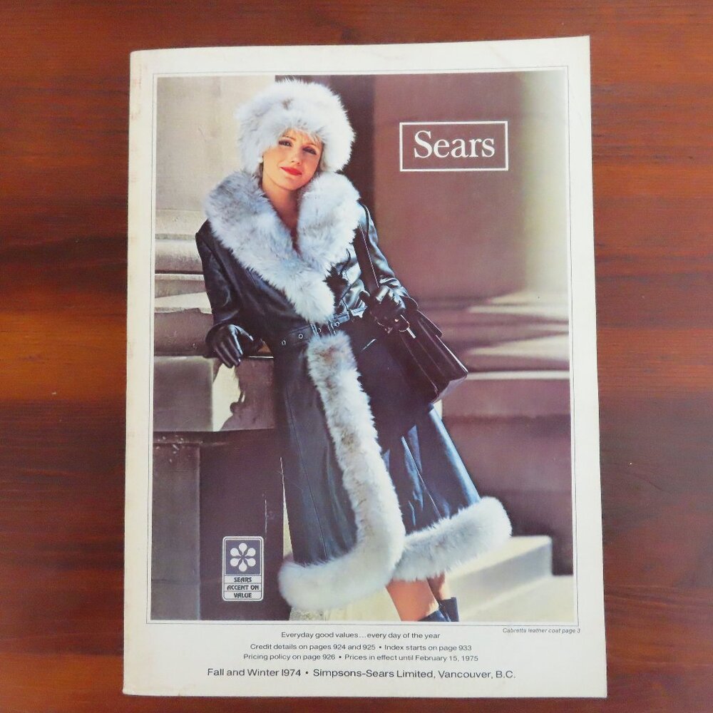 Sears Department Store Fall/Winter 1974 Catalog